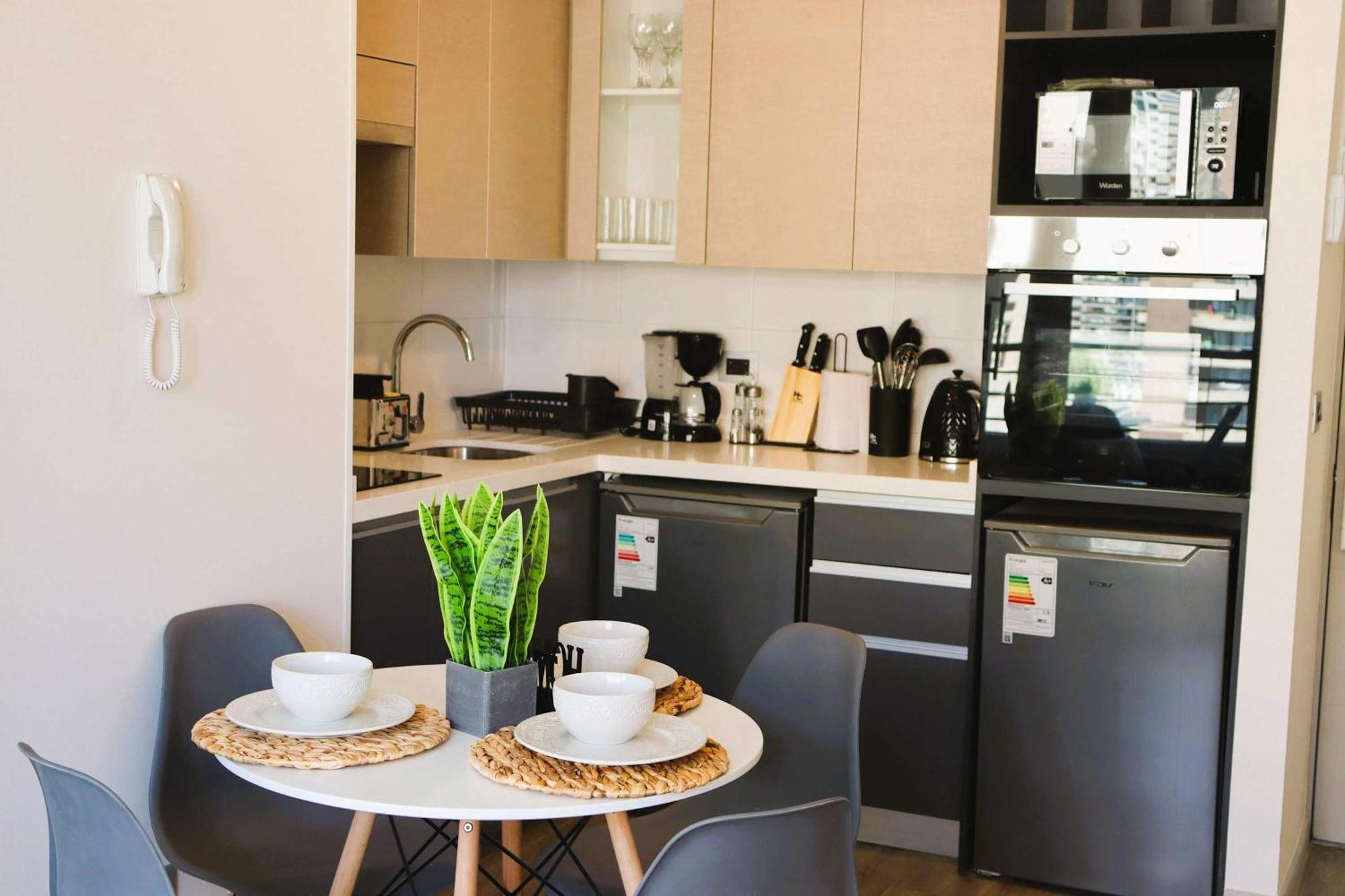 Apartamento Hom I Depto 1d1b Cercano Al Metro Santa Isabelstgo Santiago