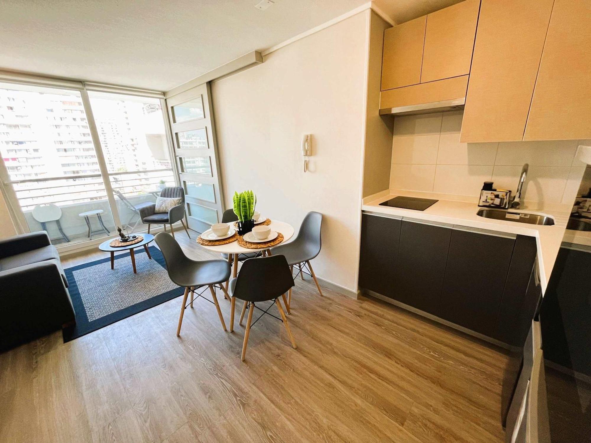 Hom I Depto 1d1b Cercano Al Metro Santa Isabelstgo Apartamento Santiago de Chile